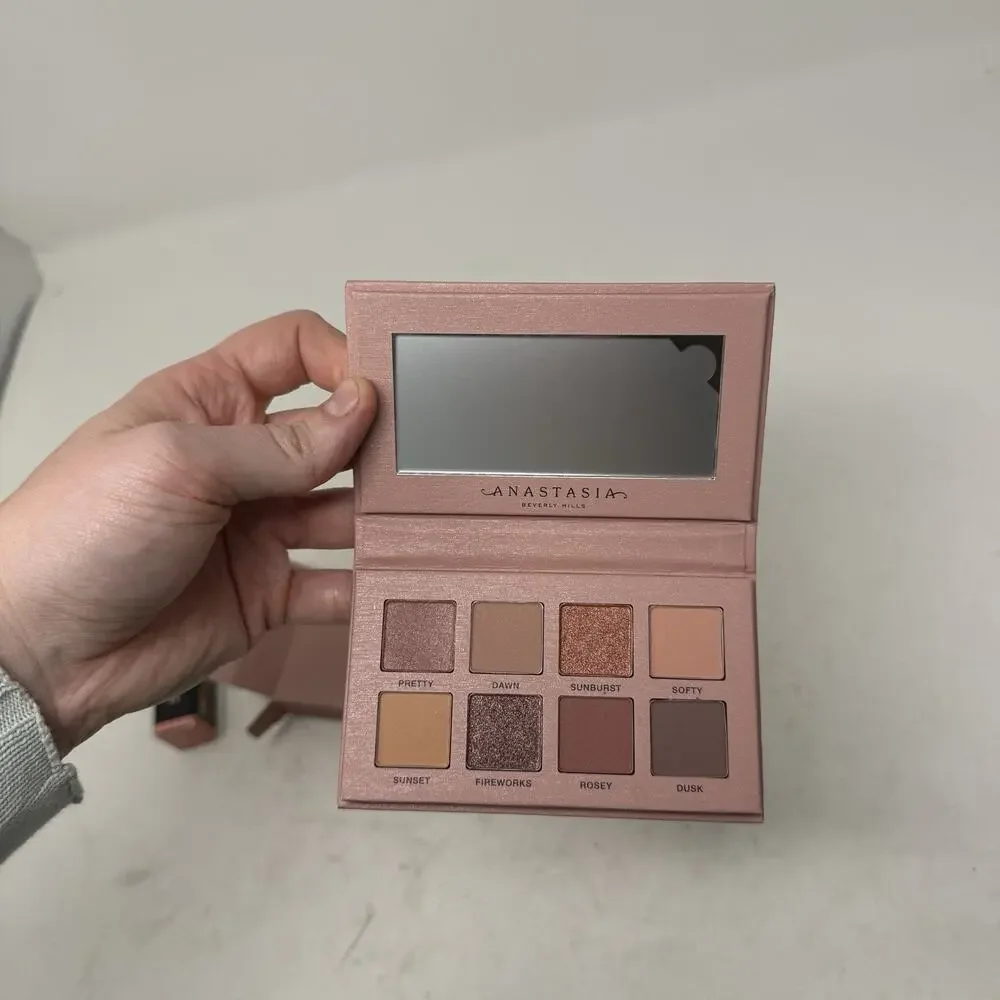 Anastasia Beverly Hills Glam to Go Eyeshadow Pallet Satin Lipstick Peach Bud Set